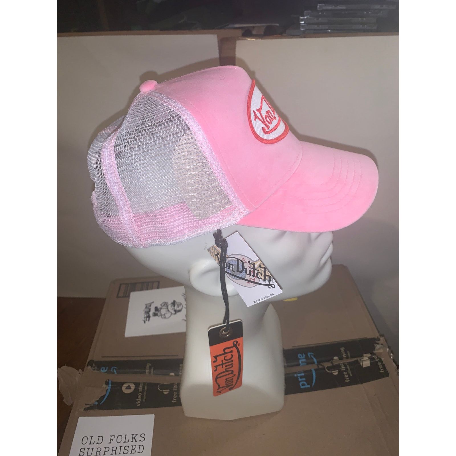 Von Dutch Von Dutch Pink Trucker Hat NWT Y2K Mesh Snapback Cap Size ONE SIZE - 2 Thumbnail