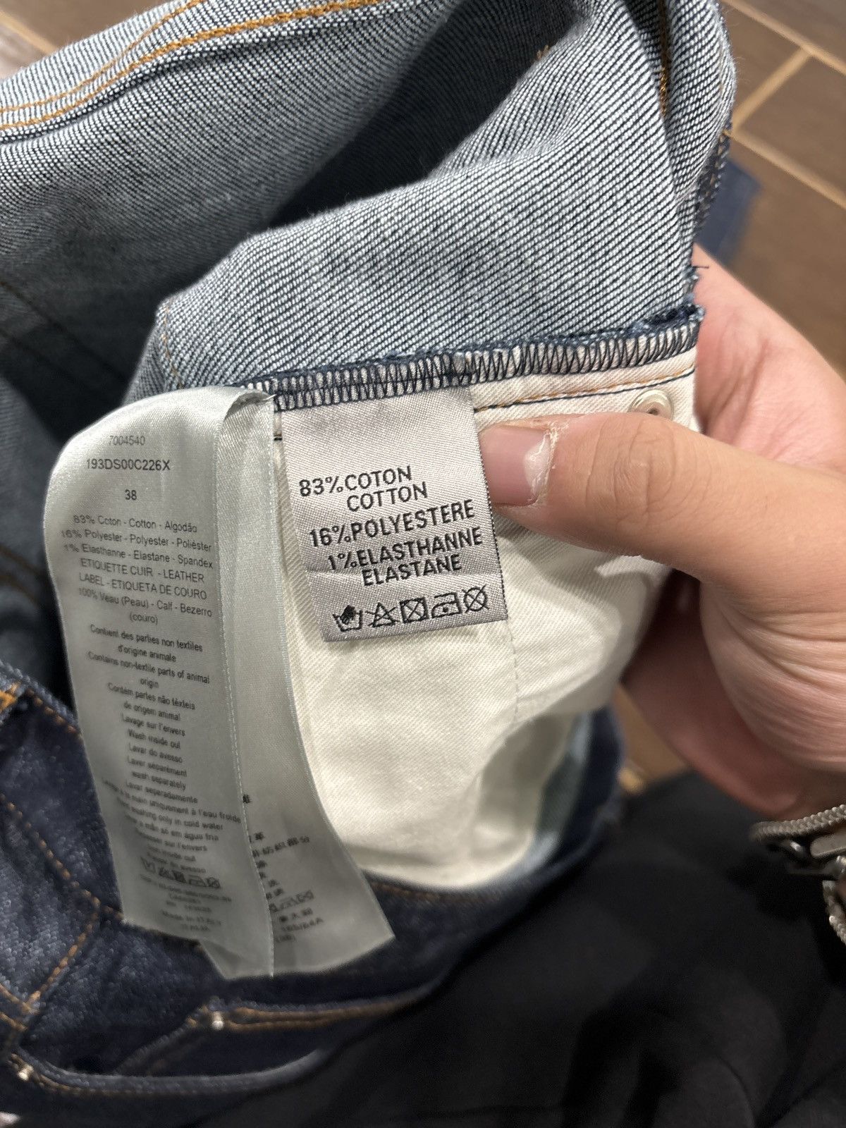 Dior LIGHT USED Dior Oblique Denim Slim Jeans Size 38 Size US 38 / EU 54 - 12 Thumbnail