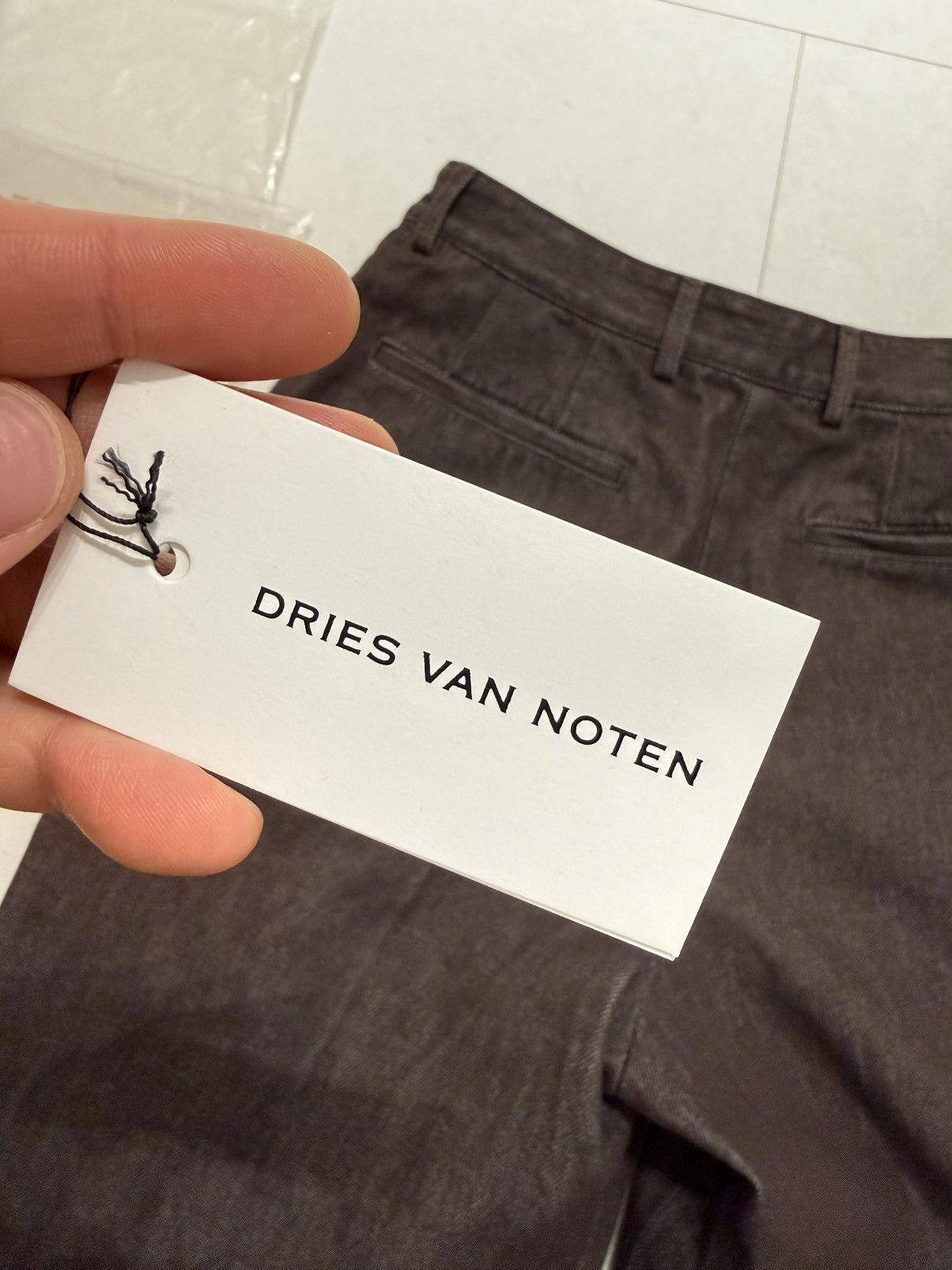 Dries Van Noten Dries Van Noten Pleated Brown Denim Pants Size US 30 / EU 46 - 17 Thumbnail