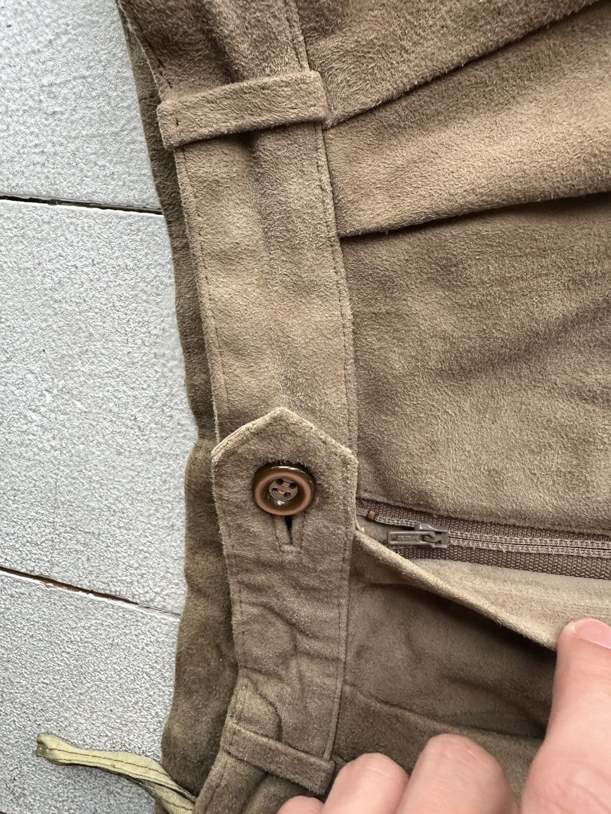 Leather 🚨Vintage leather pants motorcycles BROWN LUXURY Y2K Size 26" / US 2 / IT 38 - 7 Thumbnail