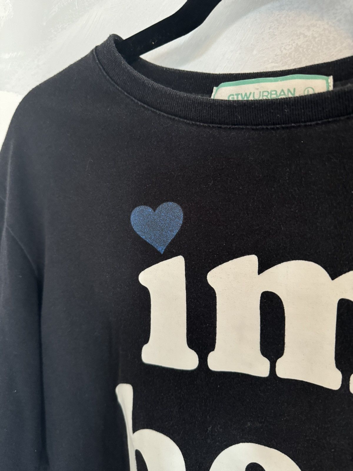 Vintage GTW Urban I'm Hers Custom Text Humor Vintage Black Tee Size US L / EU 52-54 / 3 - 3 Thumbnail