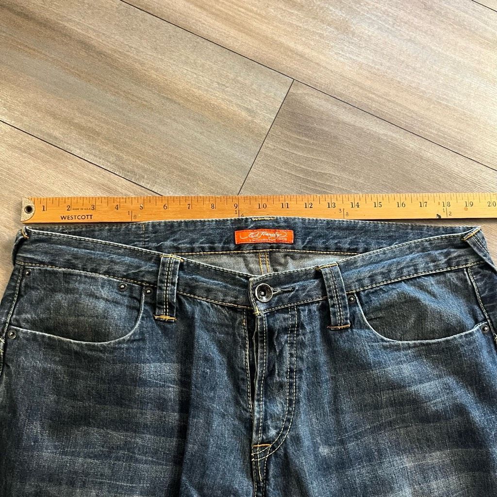Ed Hardy Ed Hardy by Christian Audigier Dark Wash Denim Jeans Men siz Size US 36 / EU 52 - 7 Thumbnail