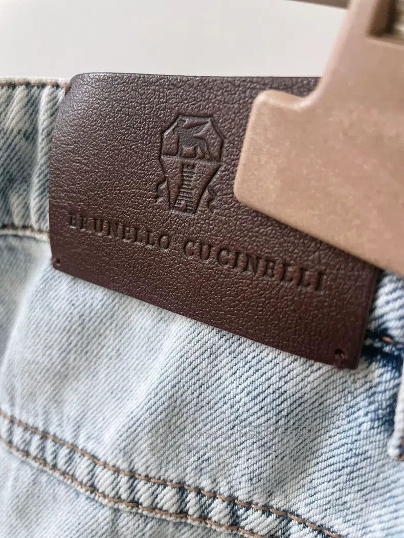 Brunello Cucinelli Brunello Cucinelli Blue washed and whitened beaded mid-ris Size 26" / US 2 / IT 38 - 6 Thumbnail