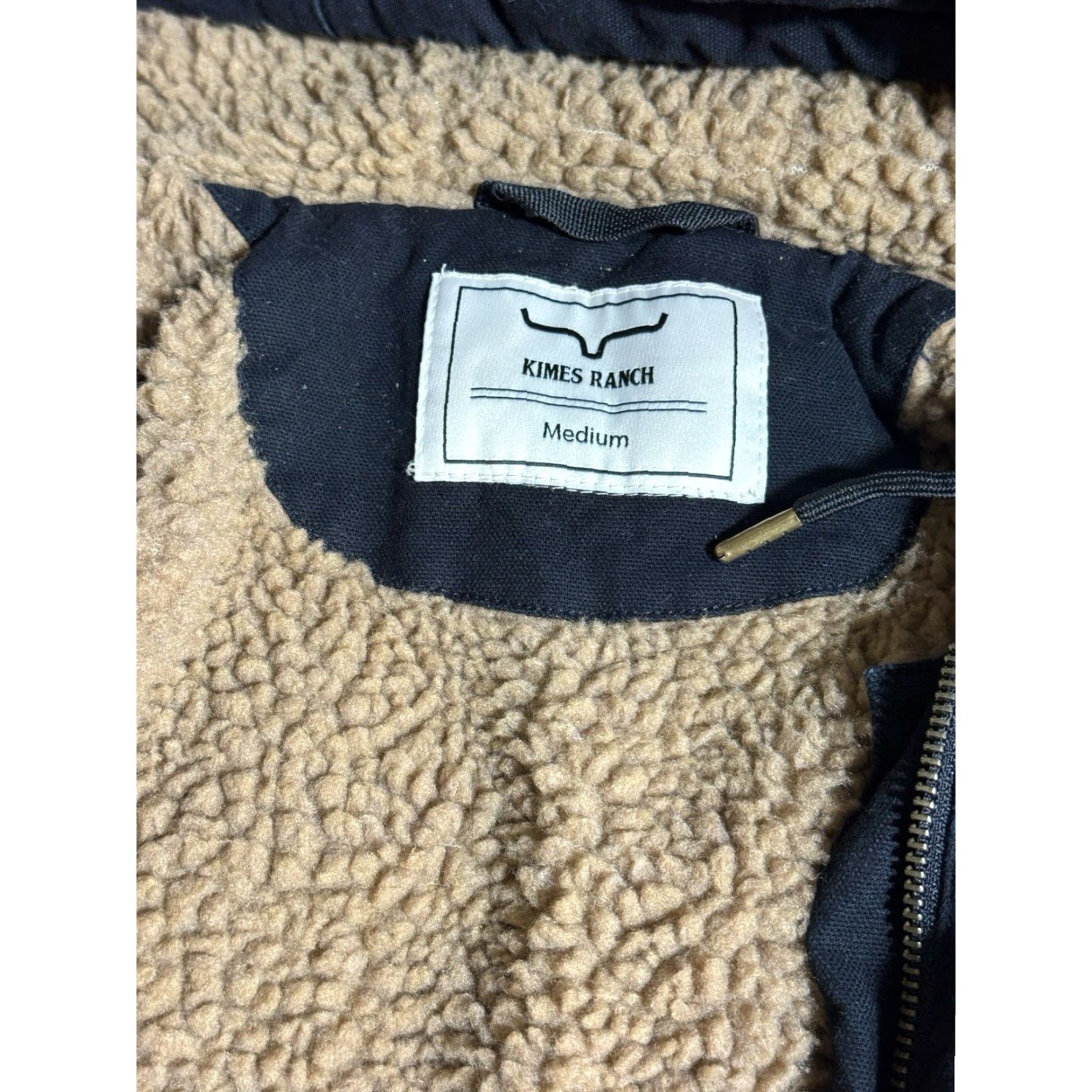 Vintage Kimes Ranch AWA Jacket Women M Canvas Anorak Sherpa Lined Black Western Coat Size M / US 6-8 / IT 42-44 - 5 Thumbnail