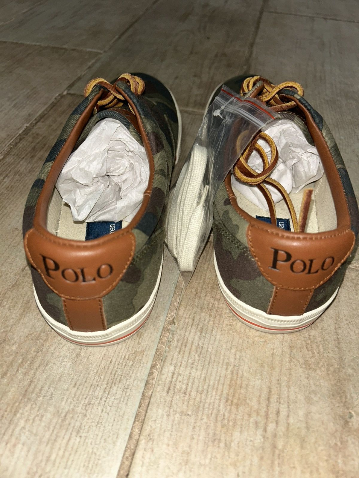 Polo Ralph Lauren Polo Ralph Lauren - Vintage Low Top Camouflage Canvas Shoes Size US 11.5 / EU 44-45 - 4 Thumbnail