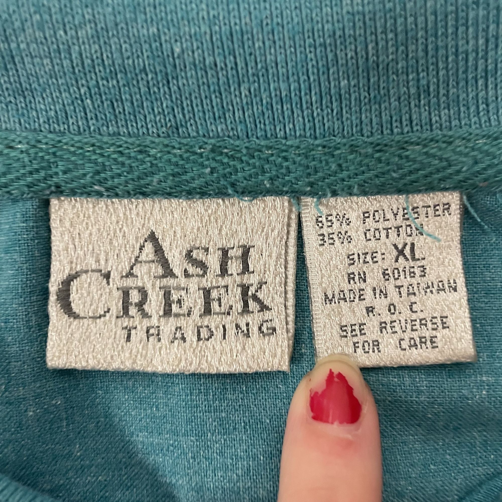 Other Vtg Ash Creek BLUE White POLO Banded Waist Golf Shirt Size US XL / EU 56 / 4 - 4 Thumbnail