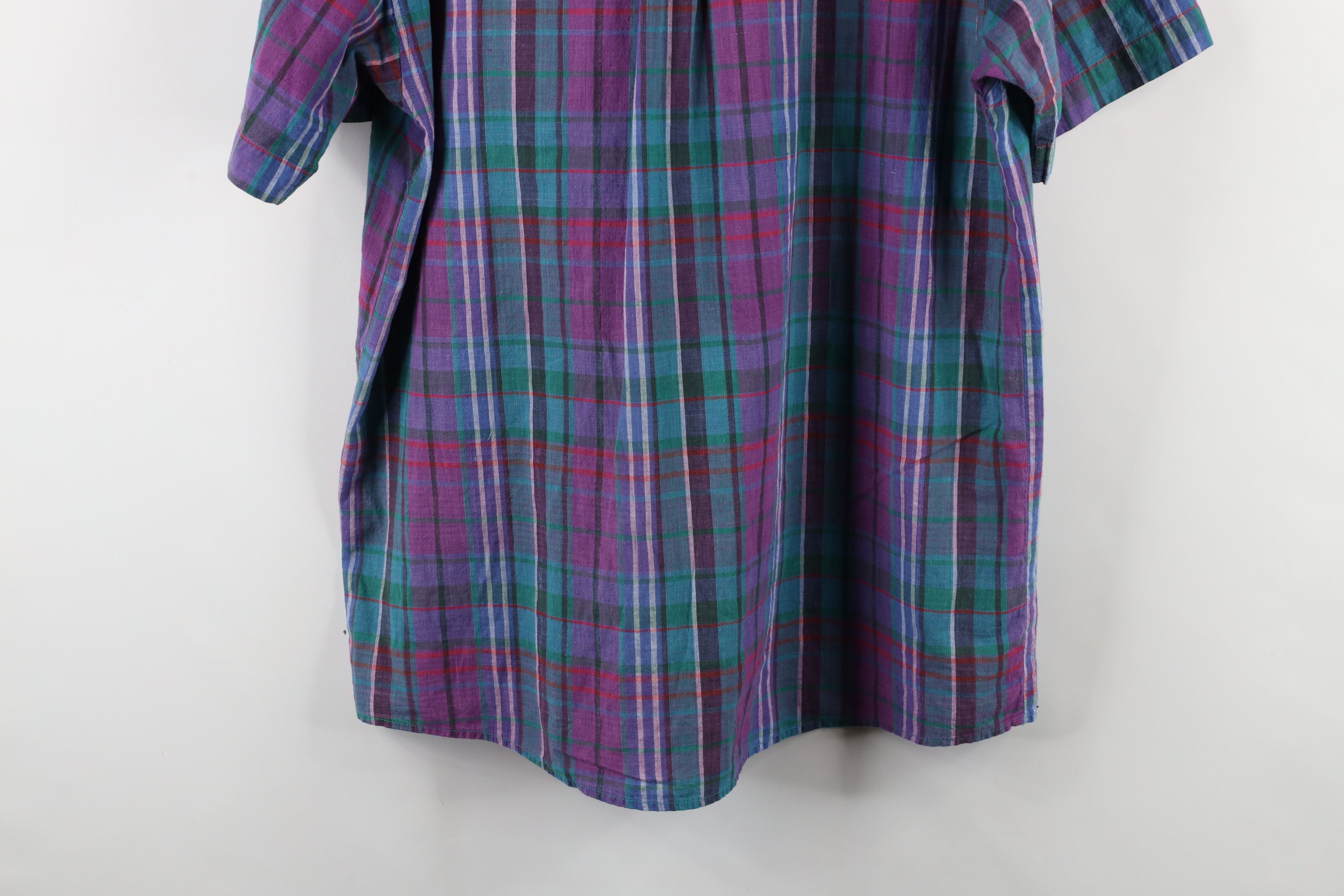 Vintage Vintage 90s Streetwear India Madras Plaid Button Down Shirt Size US M / EU 48-50 / 2 - 13 Thumbnail