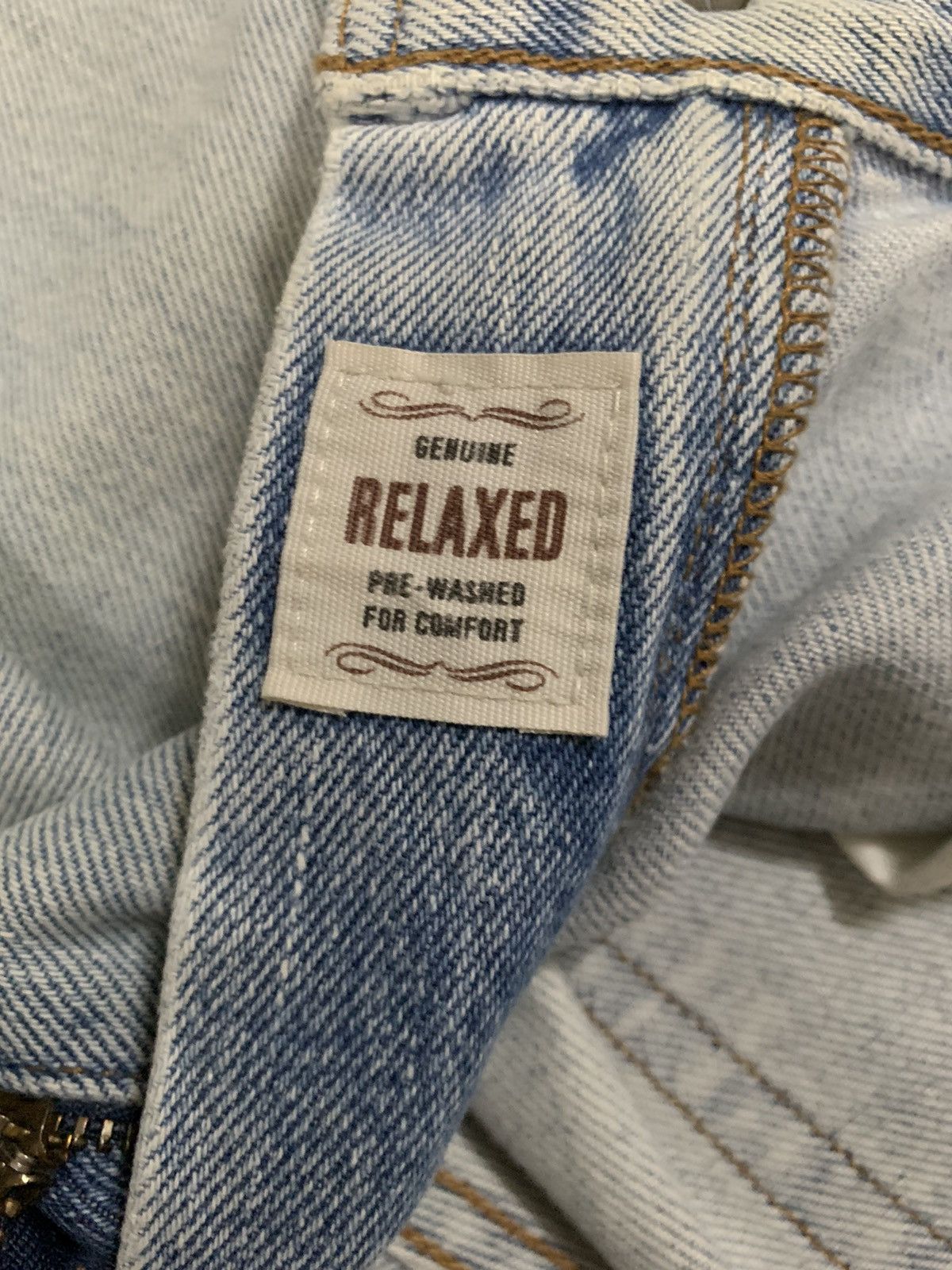 Eddie Bauer Vintage Y2K Eddie Bauer Pre Washed Baggy Loose Ripped Jeans Size US 34 / EU 50 - 20 Thumbnail