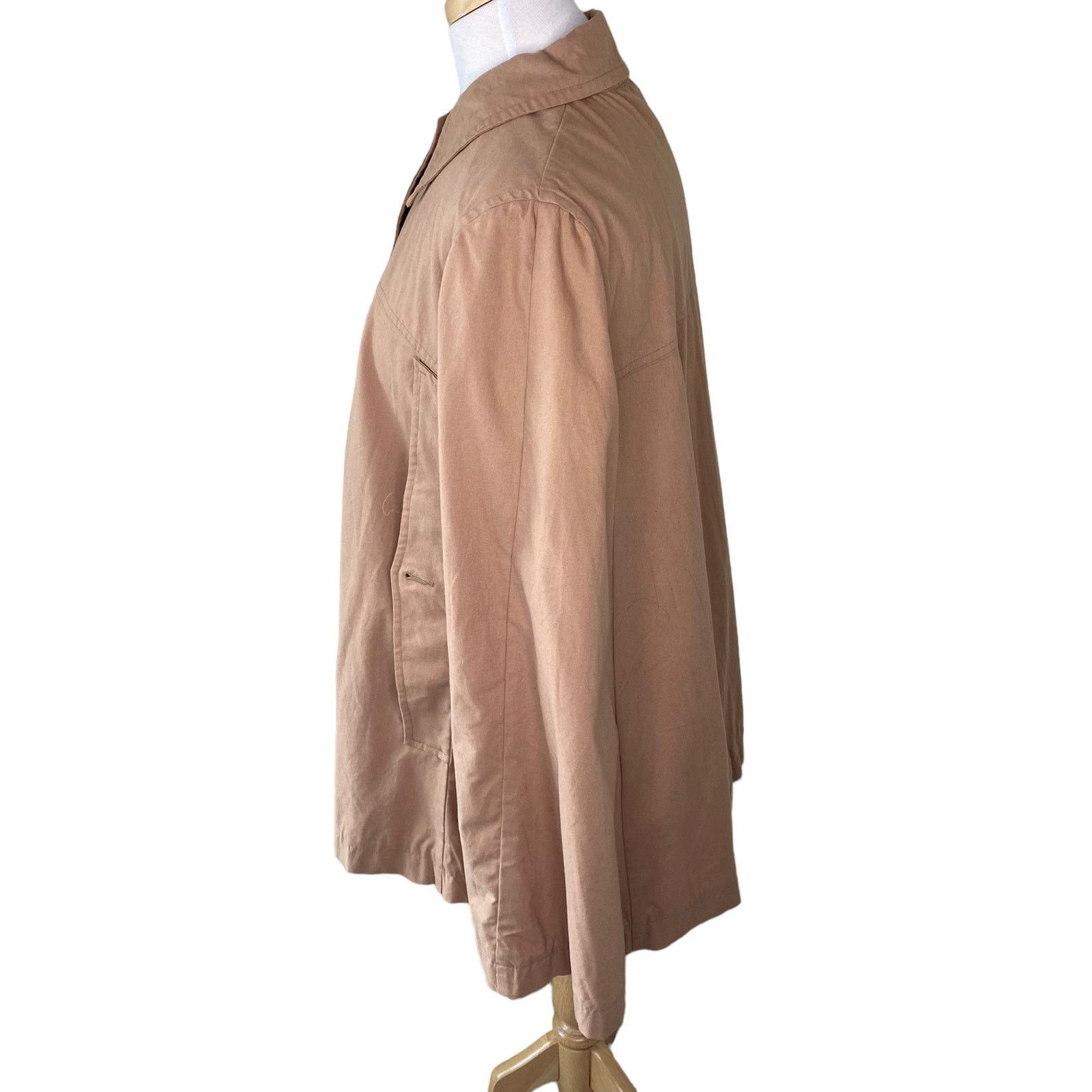 Other A.P.C. MADRAS Collared Button Up Cape Poncho Shirt Tan Size S / US 4 / IT 40 - 4 Thumbnail