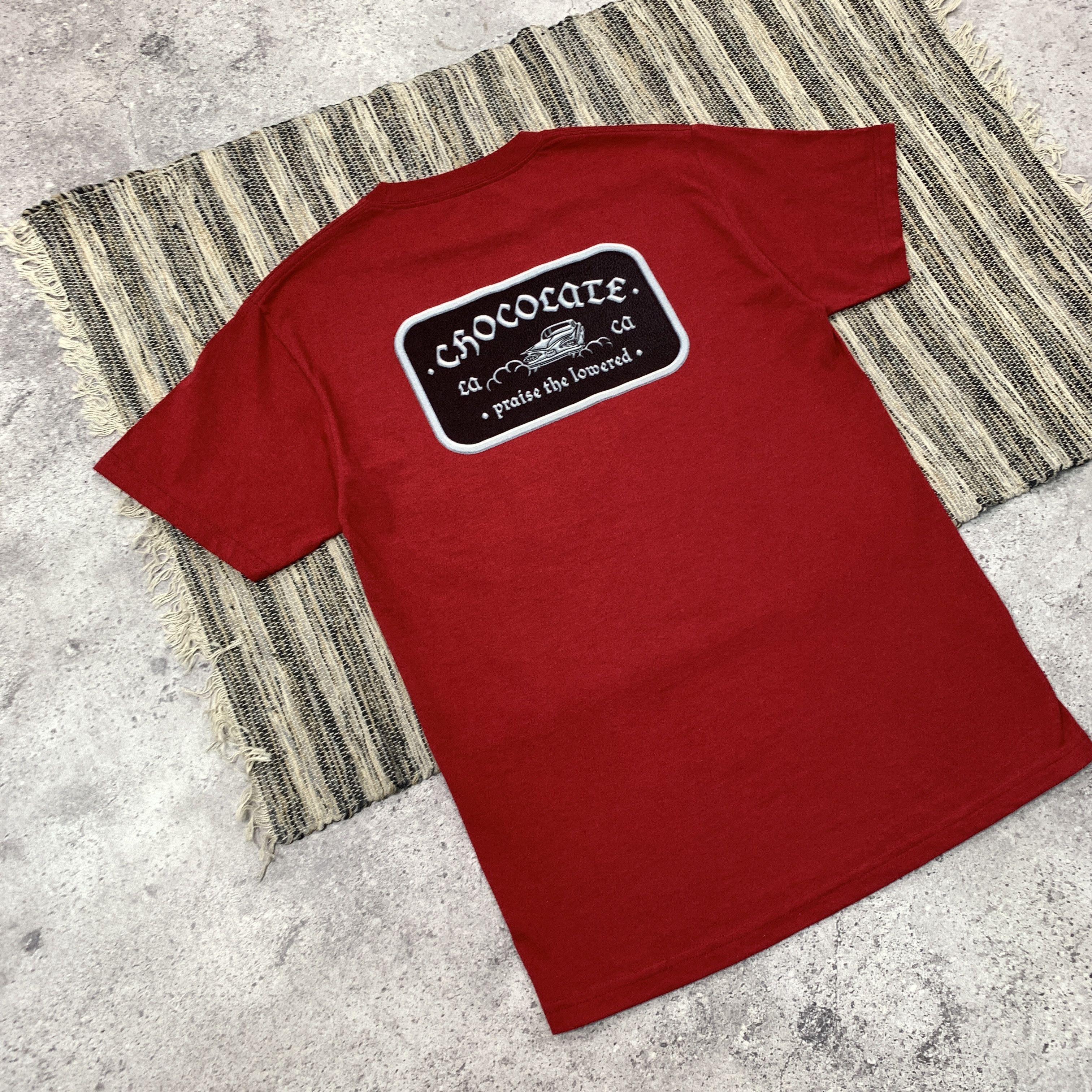 Chocolate Vintage Chocolate Praise the lowered Red Graphic Tee Shirt M Size US M / EU 48-50 / 2 - 2 Thumbnail
