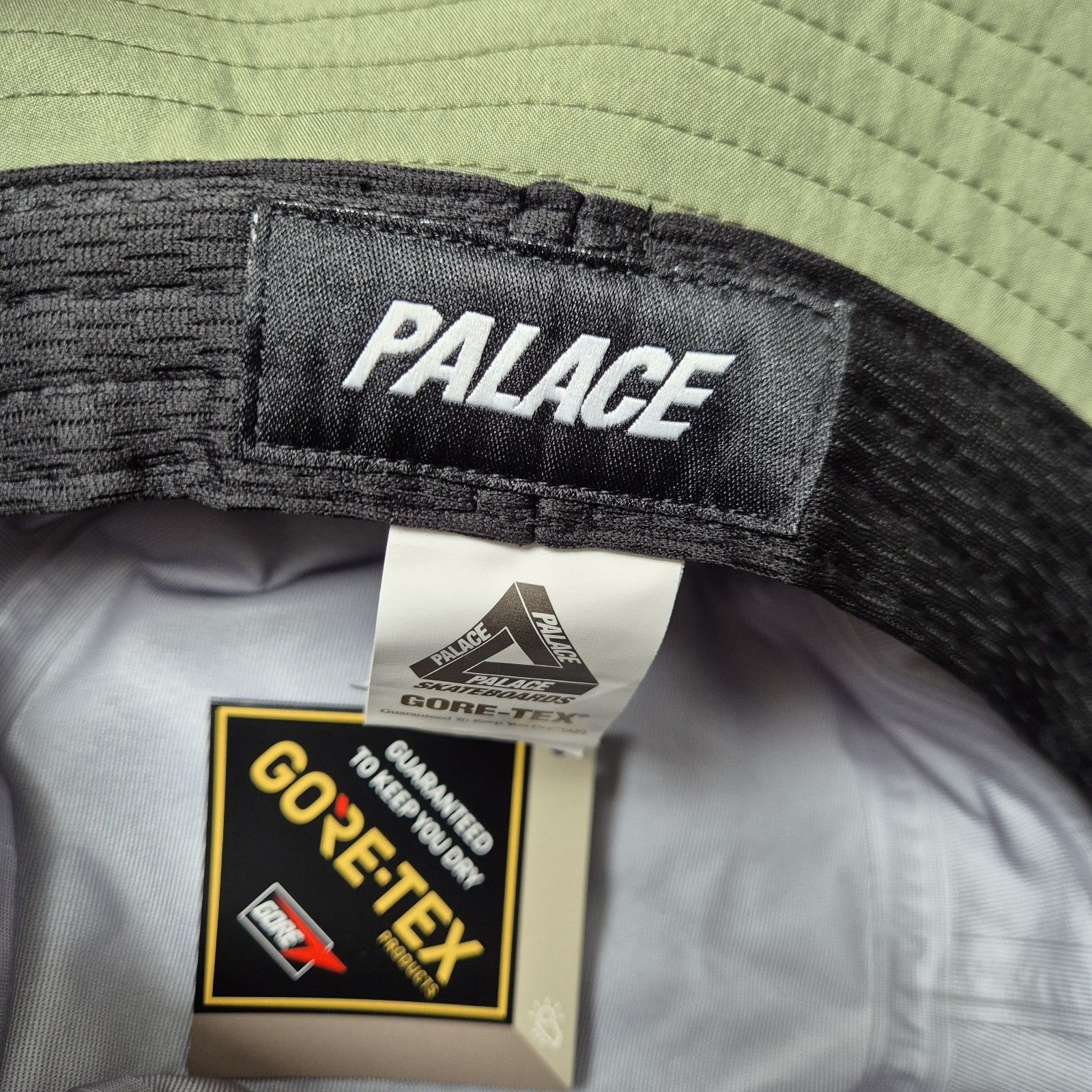 Palace Palace Gore-Tex M-Tek Bucket Hat Green S/M Brand New FW24 Size ONE SIZE - 5 Thumbnail