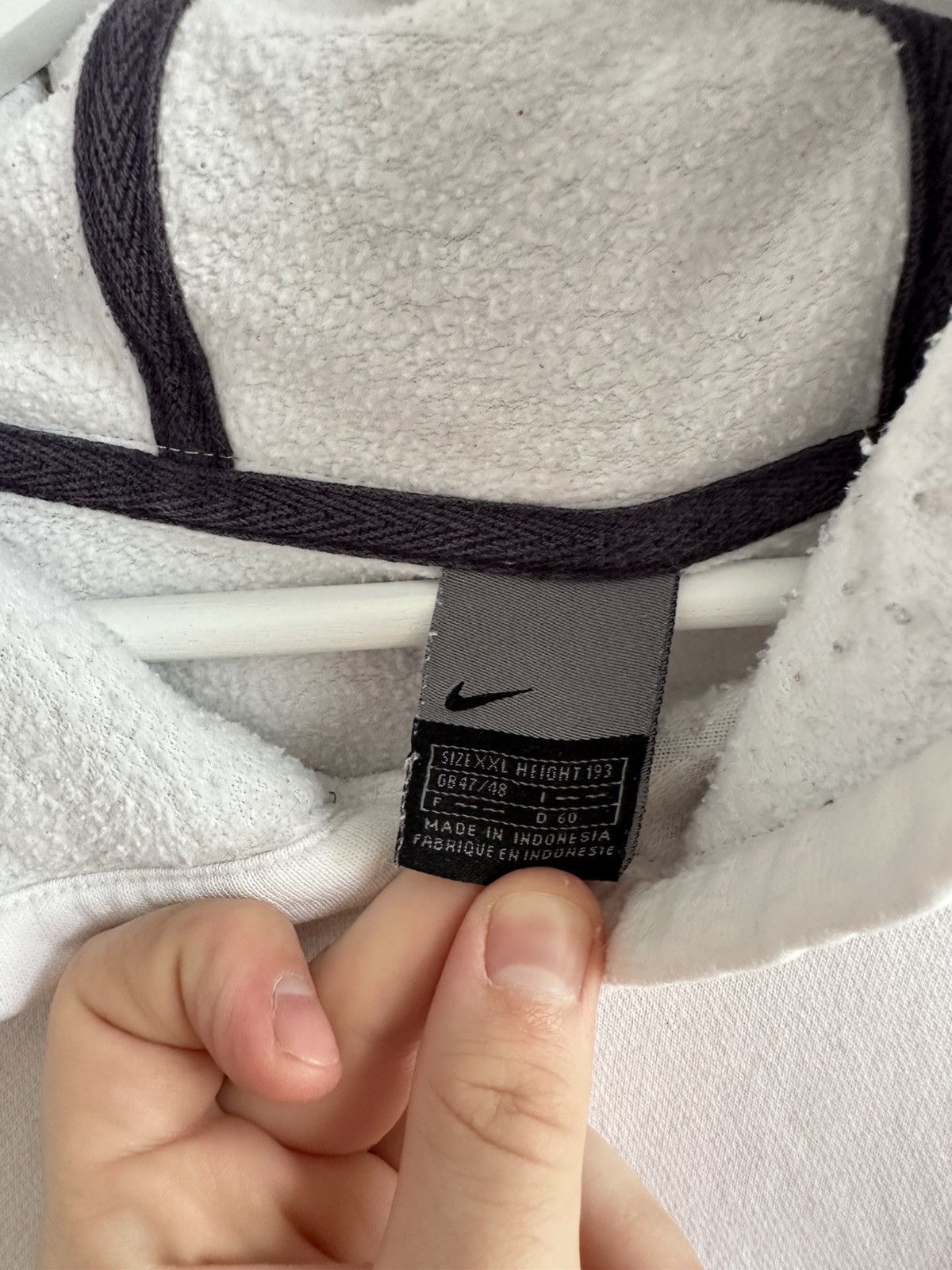 Japanese Brand × Nike Vintage Japanese Style Nike Custom Hoodie Big Logo Y2K 00s Size US XXL / EU 58 / 5 - 15 Thumbnail