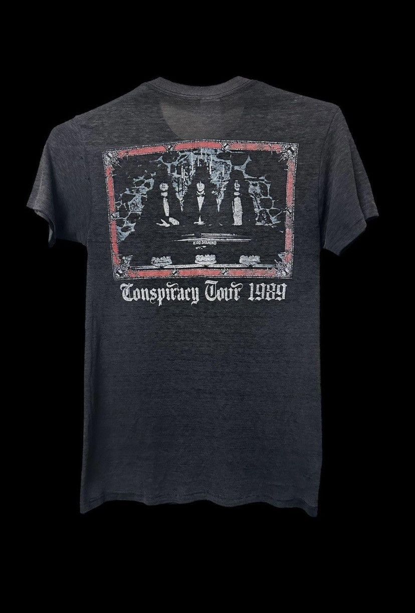 Vintage Vintage King Diamond 1989 Conspiracy Tour T-shirt Size US M / EU 48-50 / 2 - 2 Thumbnail