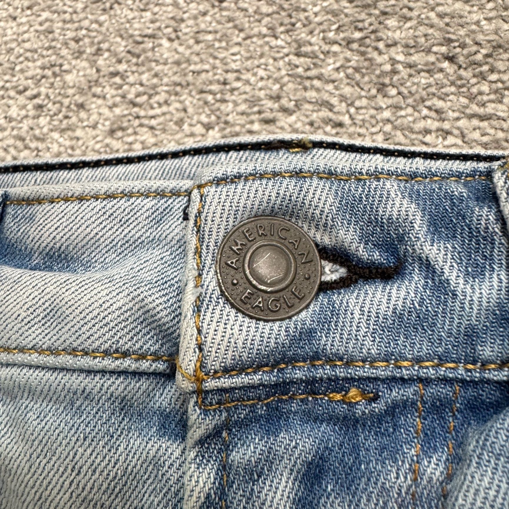 American Eagle Outfitters VINTAGE American Eagle Skinny Jeans Womens 29x31 Blue Medium Wash Streetwear Casual Modern Classic Size 29" - 3 Thumbnail