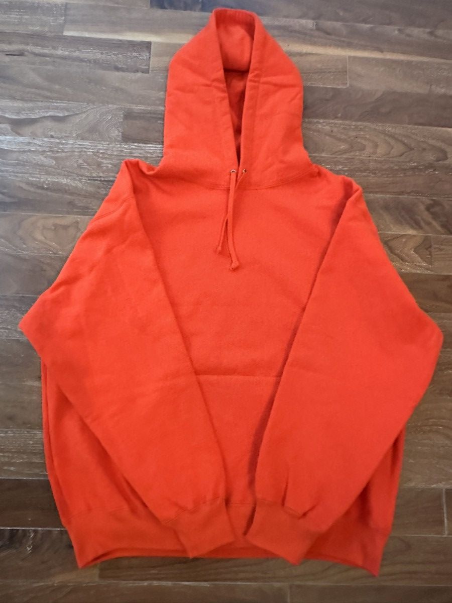 Supreme Supreme Orange Satin Logo Hoodie Size US L / EU 52-54 / 3 - 4 Thumbnail