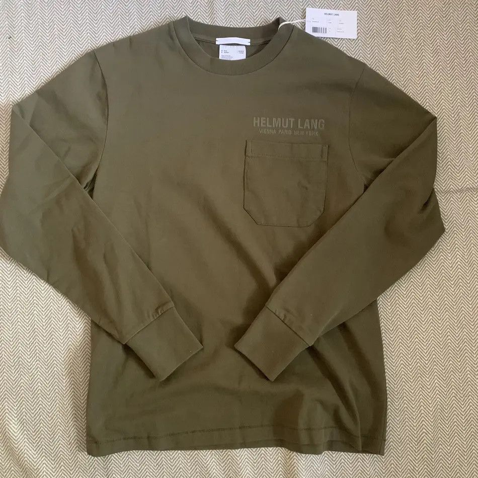 Helmut Lang Helmut Lang Longsleeve Stock H Olivine Size US S / EU 44-46 / 1 - 1 Thumbnail