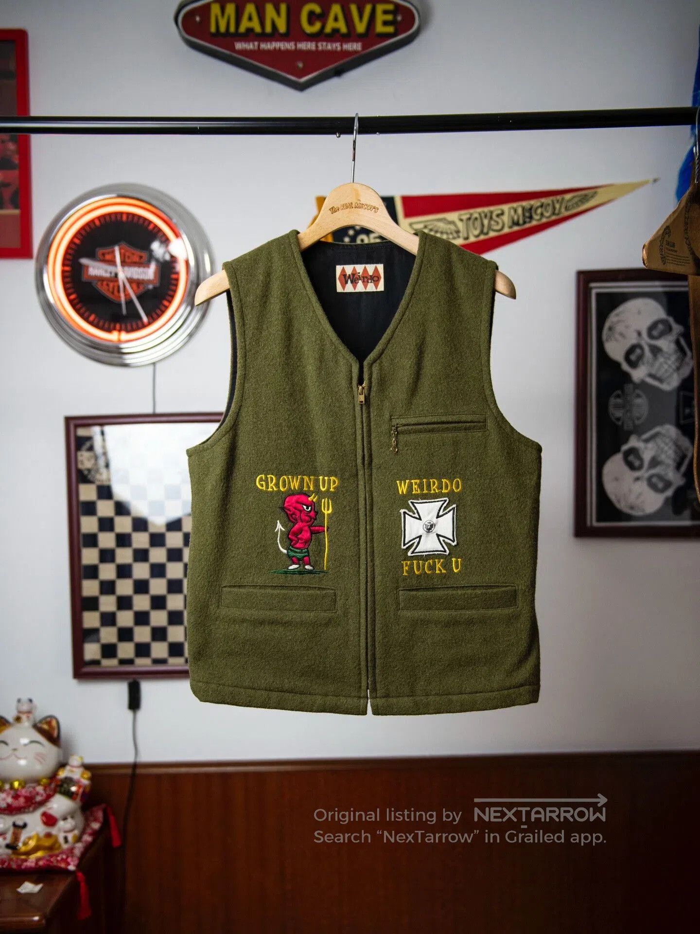 Wacko Maria Weirdo Vest in Classic Style. Size US S / EU 44-46 / 1 - 1 Thumbnail