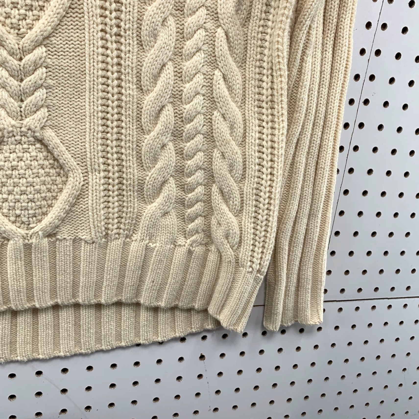 Athleta Athleta Sweater Adult XS Beige Merino Wool Cable Knit Turtleneck Womens Size XS / US 0-2 / IT 36-38 - 7 Thumbnail