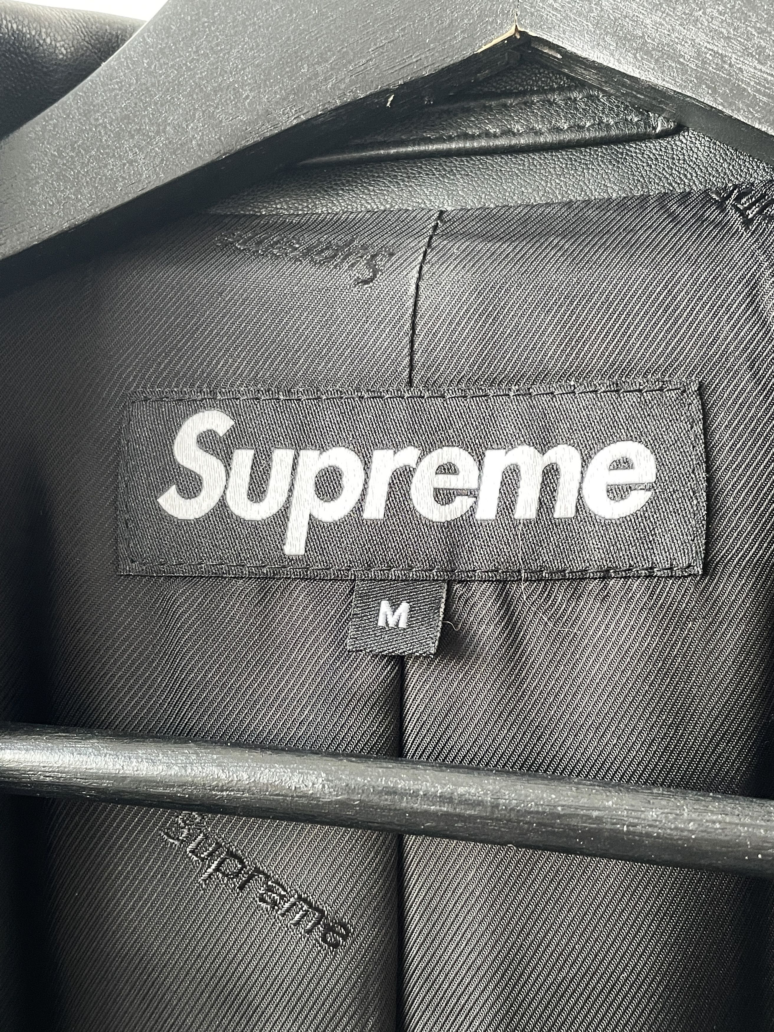 Supreme SS19 leather blazer jacket Size 40R - 2 Thumbnail