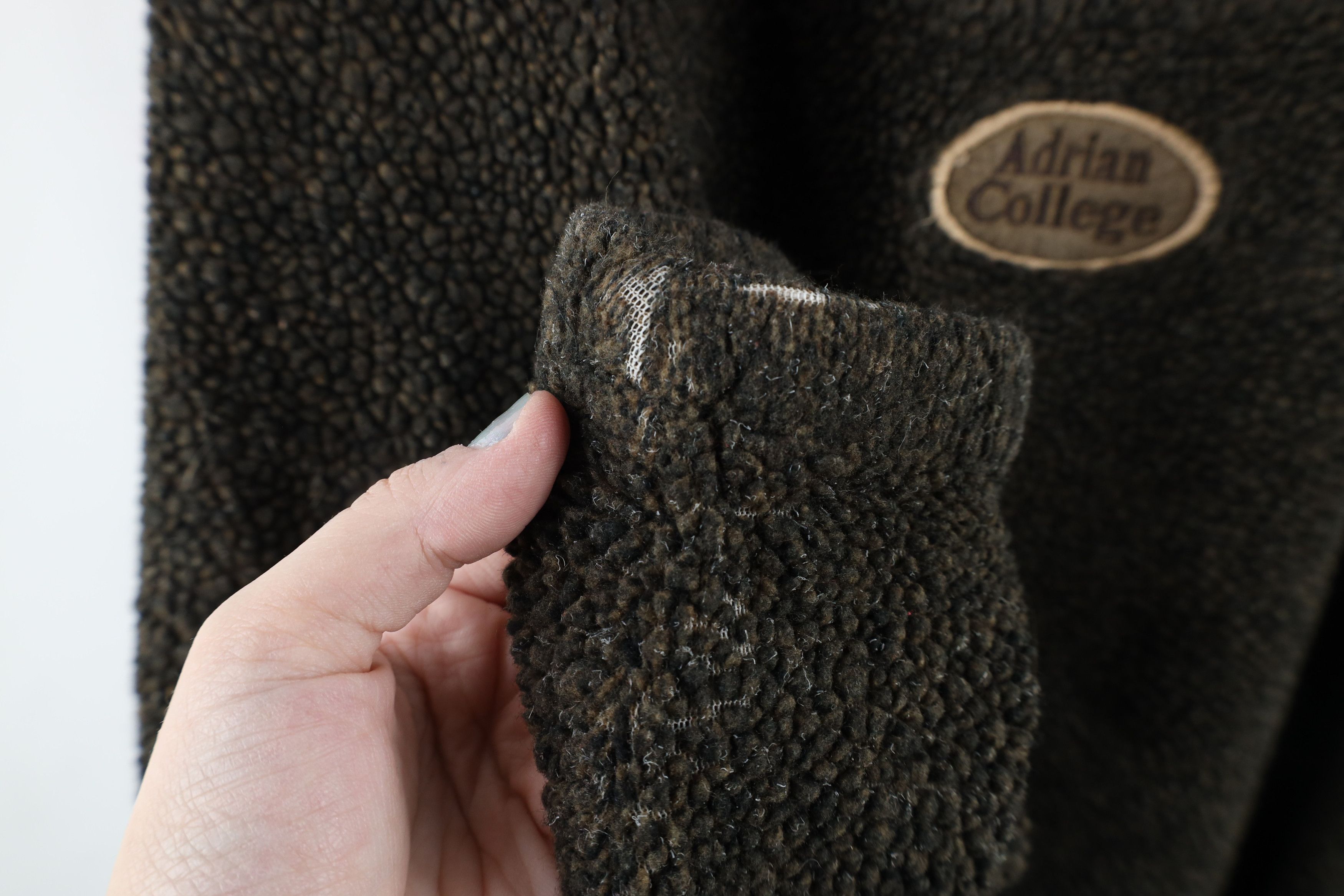 Vintage Vintage 90s Fleece Adrian College Half Zip Sweater USA Size US XL / EU 56 / 4 - 6 Thumbnail
