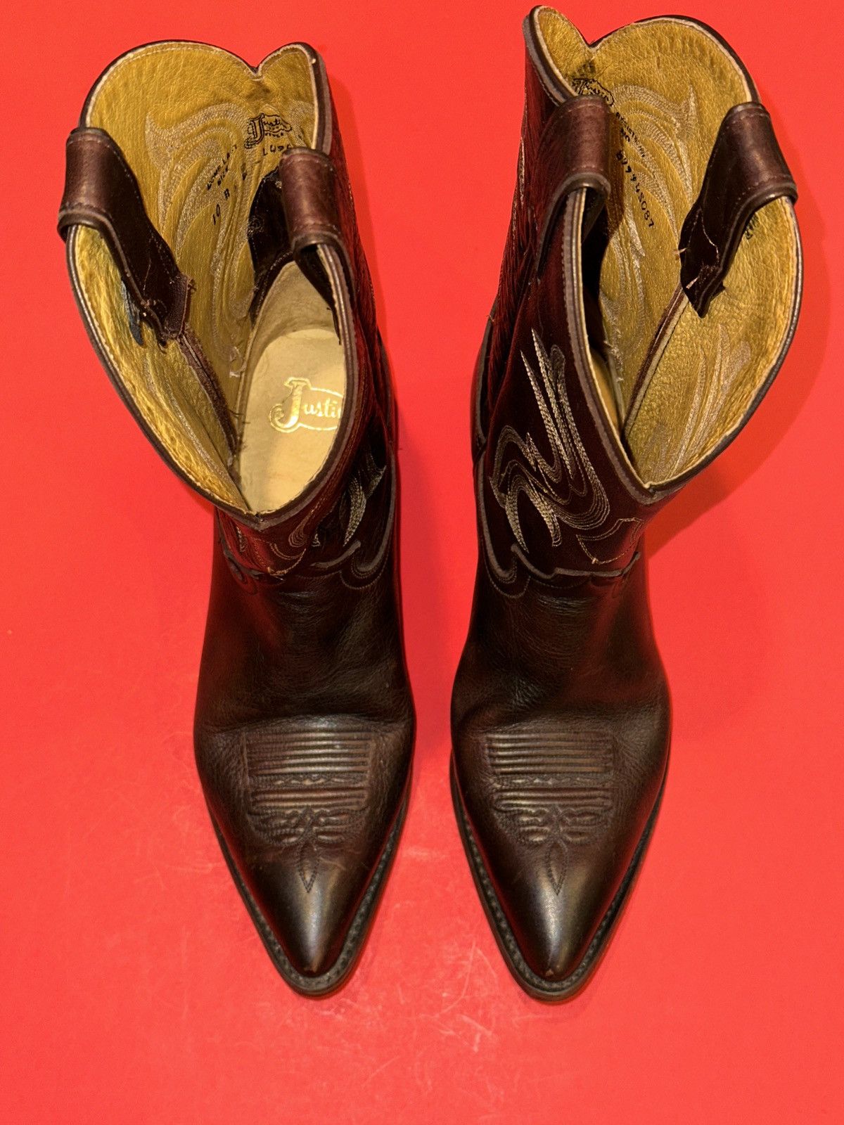 Justin Boots Justin Roper Bay Apache Women10B L4957 Classic Western Boots Size US 10 / IT 40 - 12 Thumbnail
