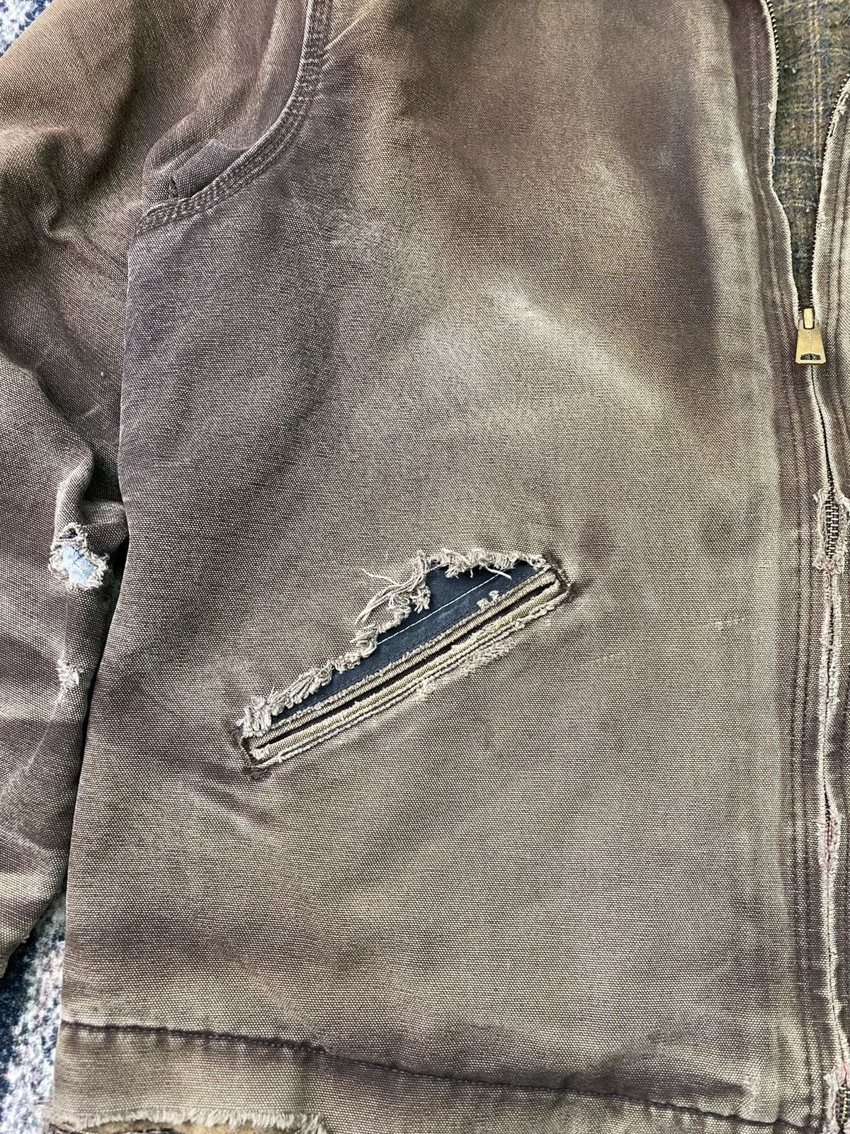 Carhartt Rare Vtg Carhart Distressed Jacket Nice Colour Size US XL / EU 56 / 4 - 5 Thumbnail