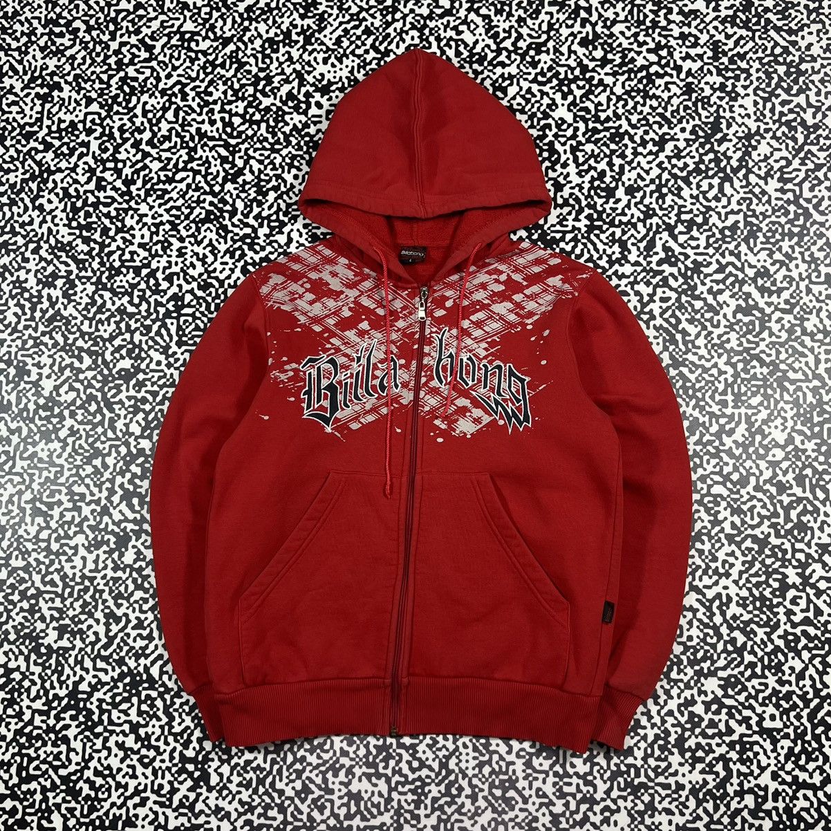 Billabong Vintage Y2K Billabong Surf Affliction Style Retro Zip Hoodie Size US L / EU 52-54 / 3 - 1 Thumbnail