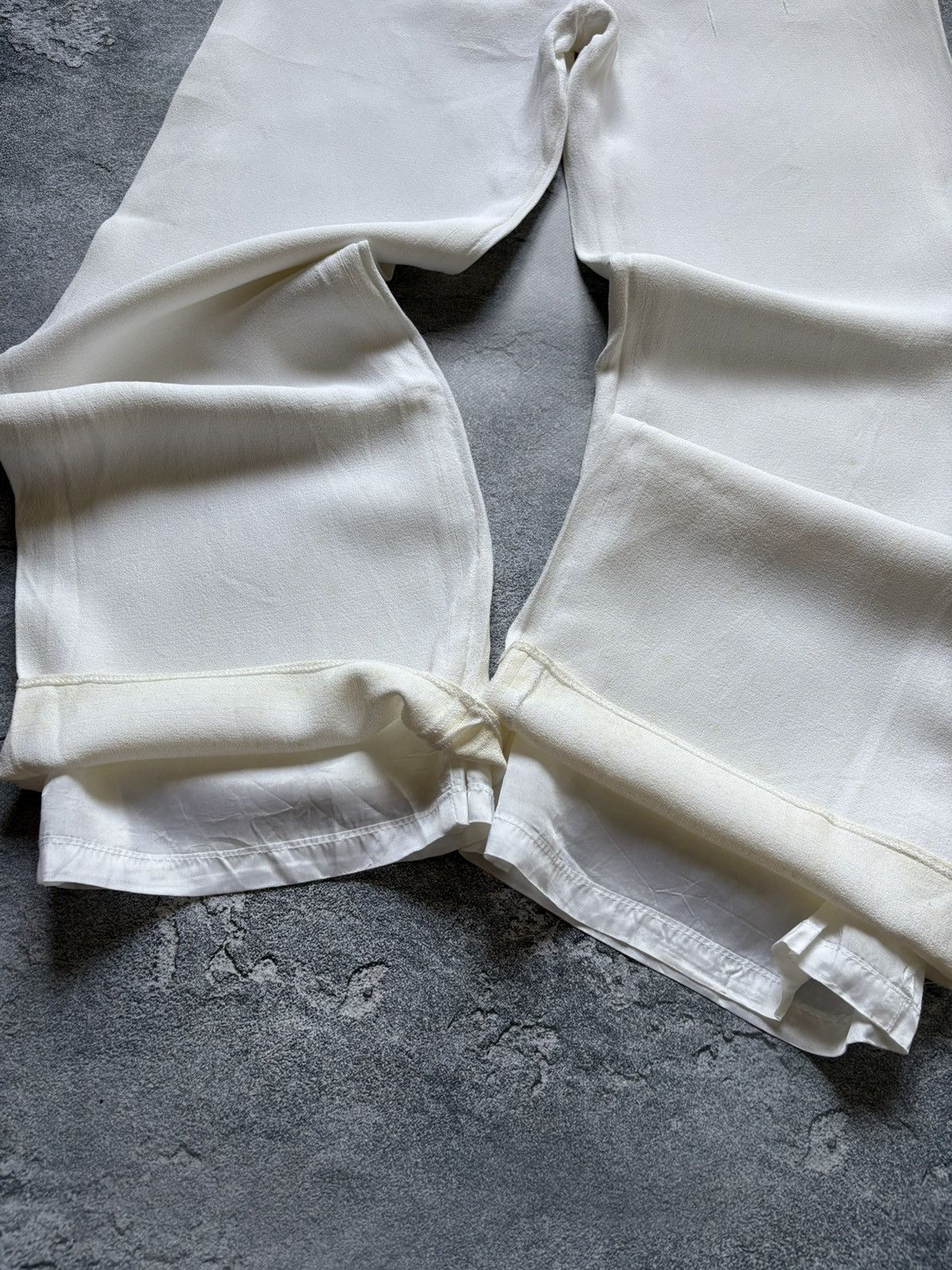 Claude Montana RARE 90s Claude Montana Paris Vintage Baggy White Pants Size 30" / US 8 / IT 44 - 7 Thumbnail