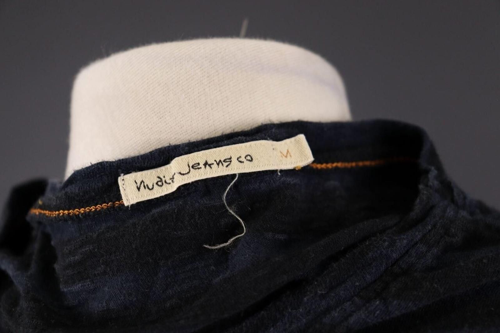 Nudie Jeans Nudie Jeans Black Stripe Long Sleeve Top Shirt Size M Size M / US 6-8 / IT 42-44 - 9 Thumbnail