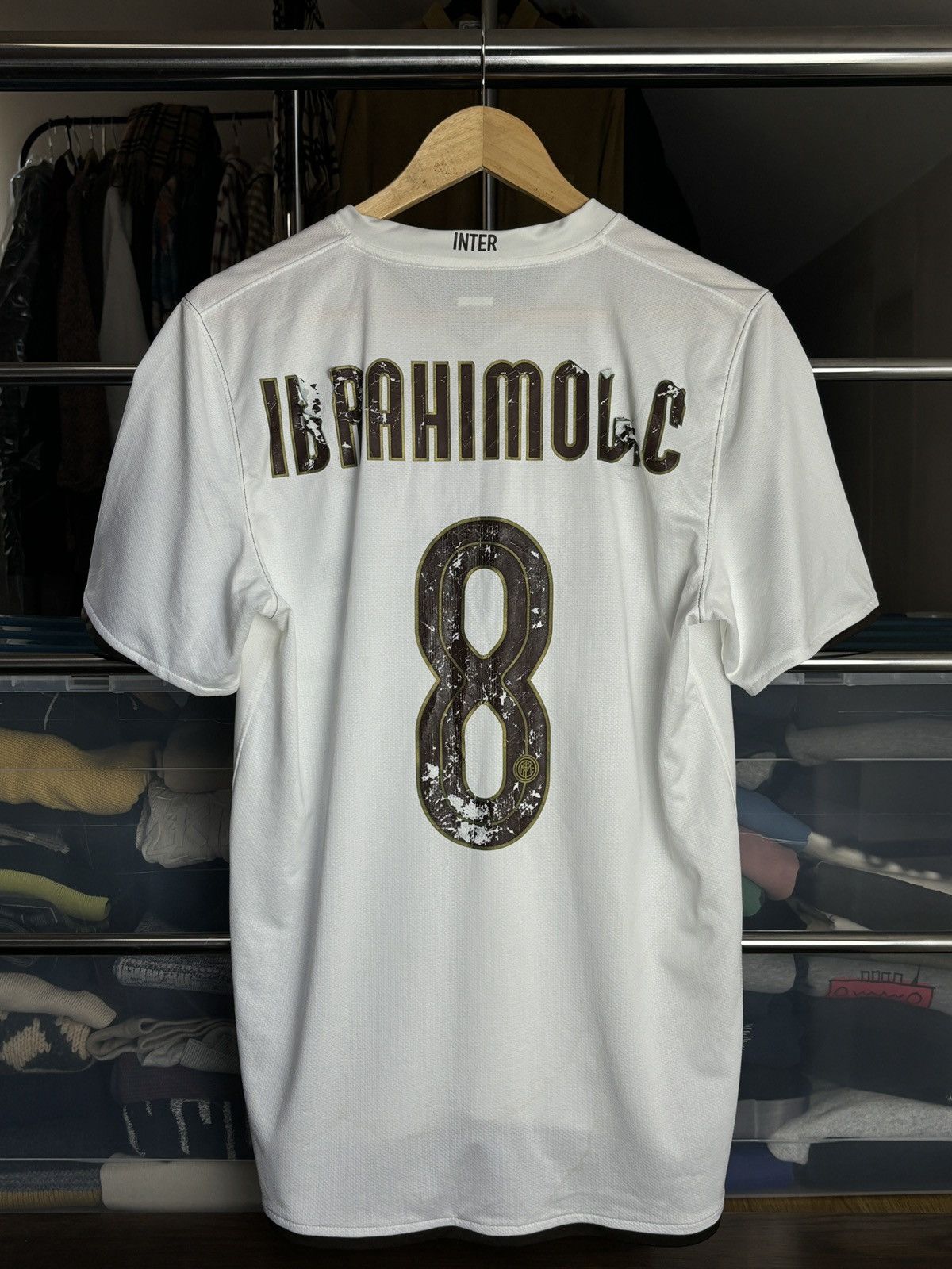 Nike Nike Inter Milan 2008 Soccer Jersey #8 Ibrahimovic Size US M / EU 48-50 / 2 - 6 Thumbnail