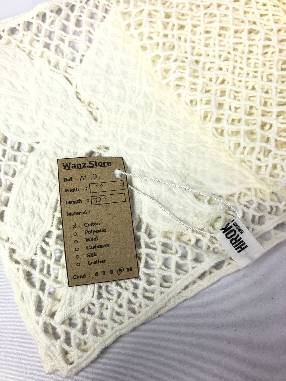 Hiroko Koshino Homme Hiroko Koshino Scarf Muffler Neckwear M121 Size ONE SIZE - 6 Thumbnail