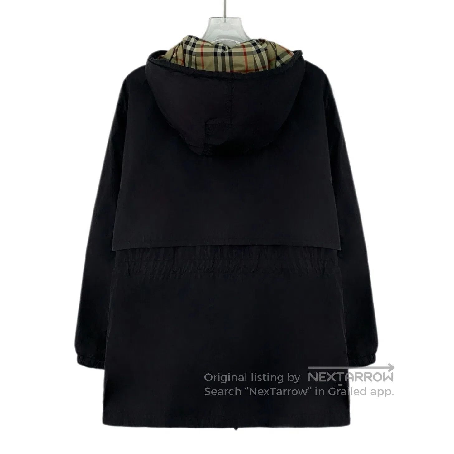 Burberry Burberry Black Hooded Drawstring Zip Long Sleeve Jacket| Size XXS / US 00 / IT 34 - 2 Thumbnail