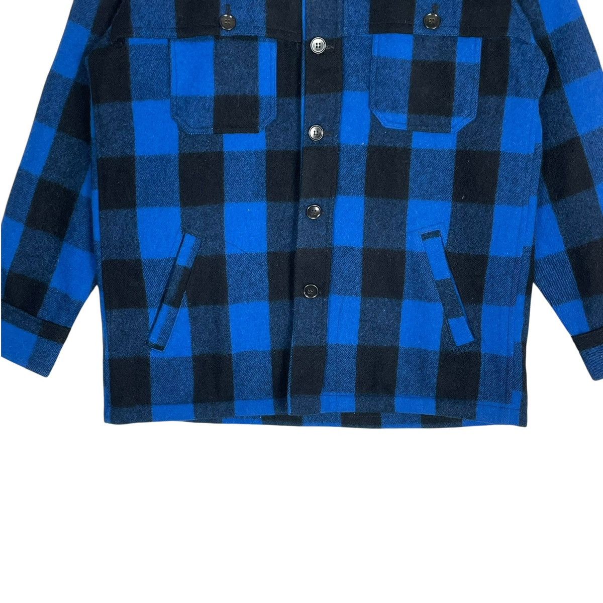 Other Vintage 90s Swanndri Wool Tartan Jacket - Blue Button Up Size US M / EU 48-50 / 2 - 4 Thumbnail