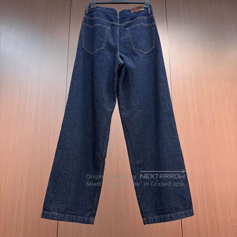 Dries Van Noten Dries Van Noten Leather Label Wide-leg Jeans Size 30" / US 8 / IT 44 - 2 Thumbnail