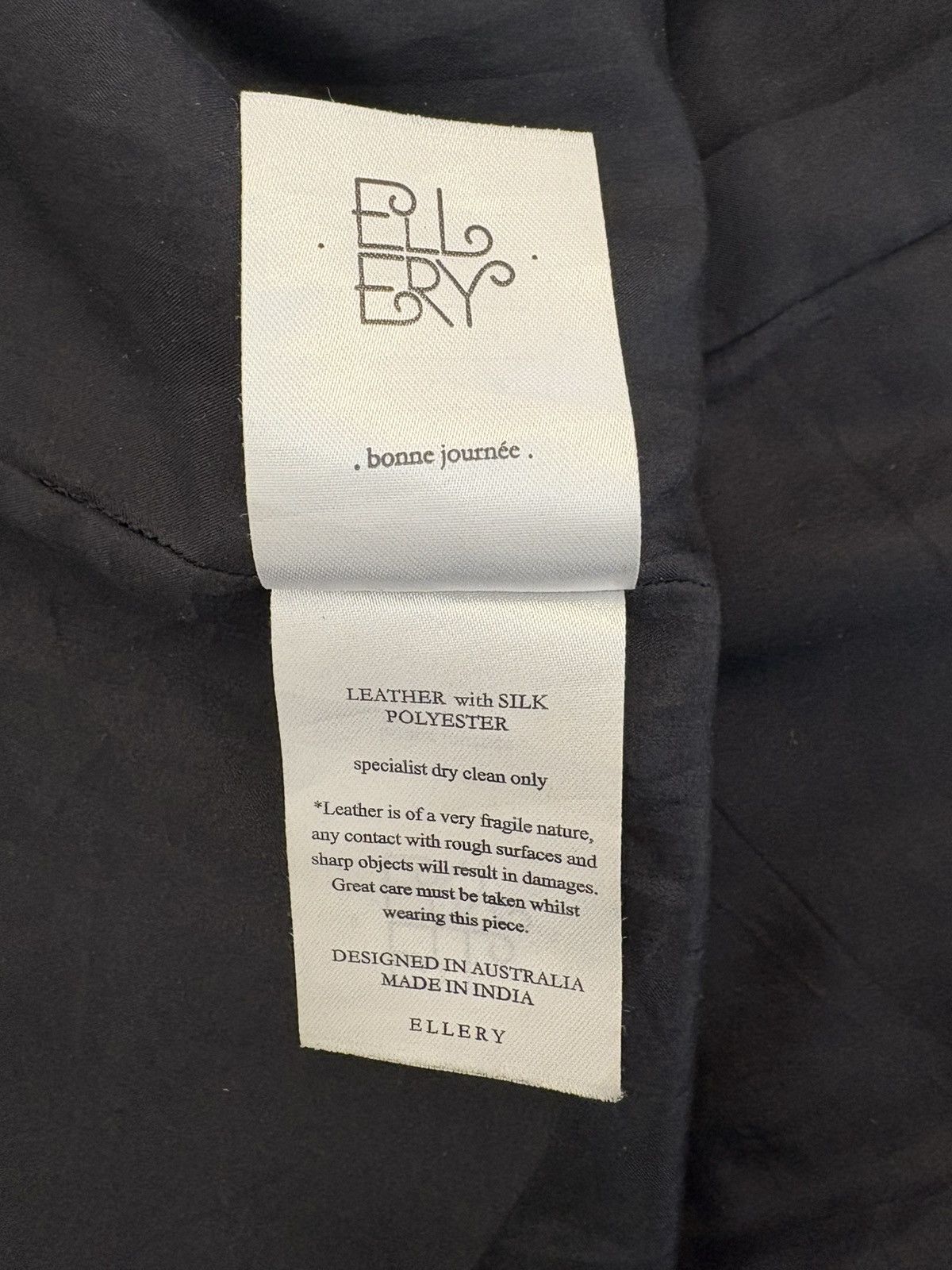ELLERY ELLERY Leather & Silk Textured Skirt Size 27" / US 4 / IT 40 - 6 Thumbnail