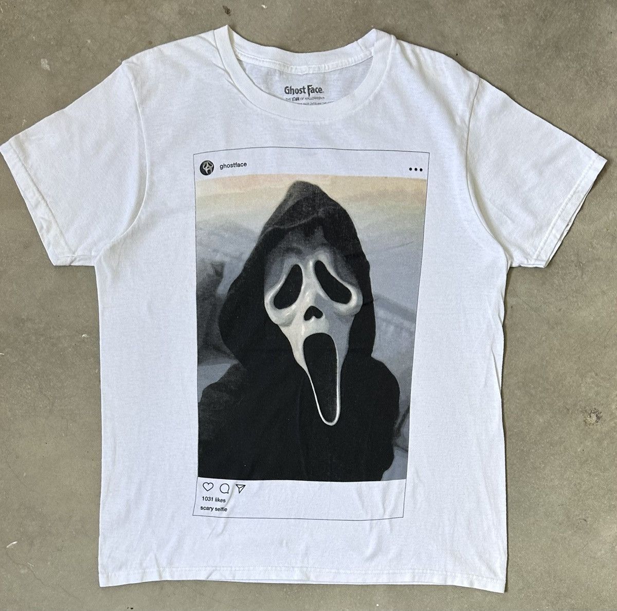 Vintage GHOSTFACE SCREAM WHITE GRAPHIC TEE Size US M / EU 48-50 / 2 - 1 Thumbnail