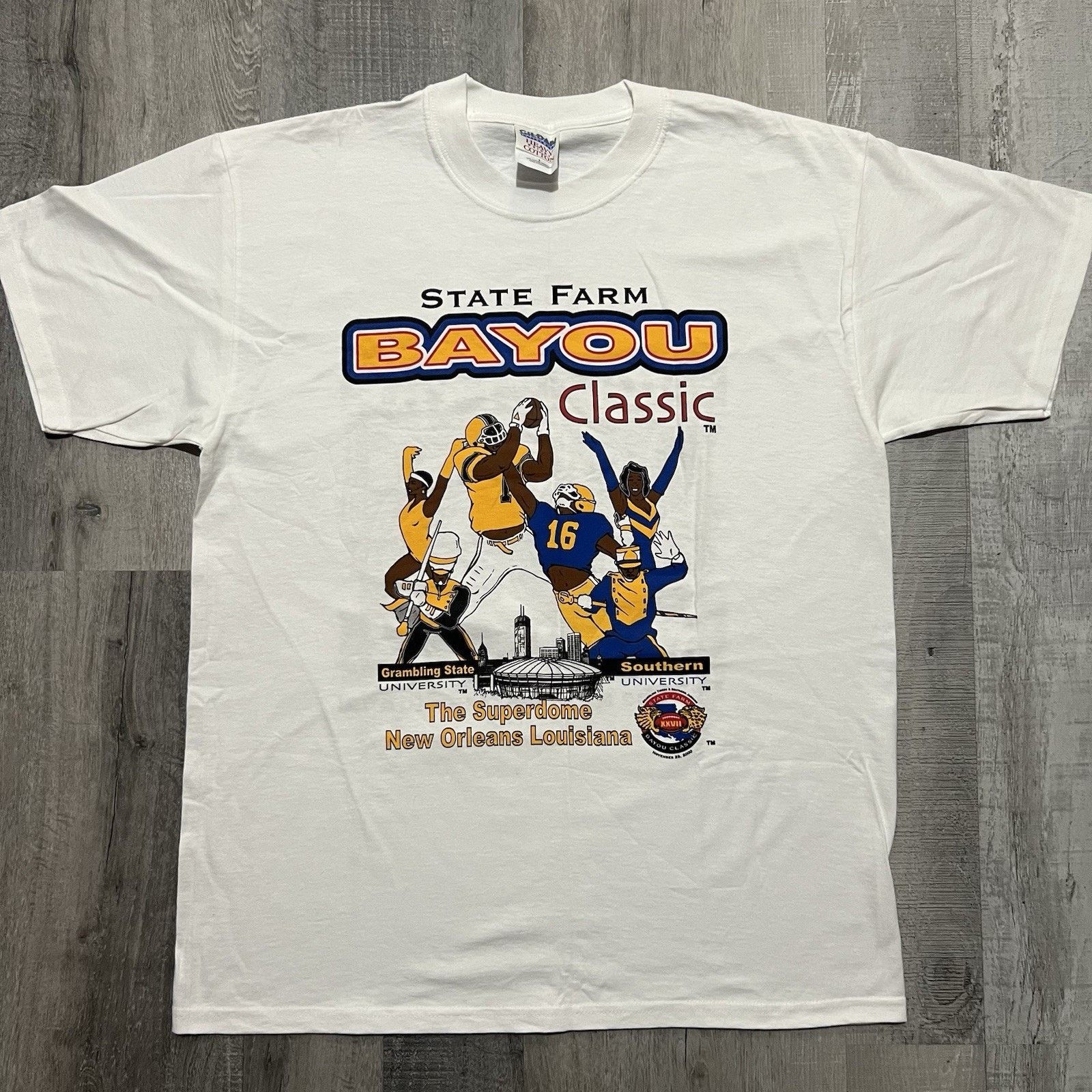 Gildan VTG Bayou Grambling State Vs Southern University T Shirt L Size US L / EU 52-54 / 3 - 1 Thumbnail