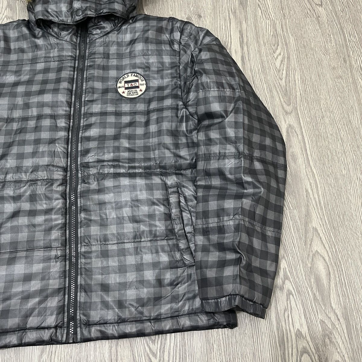 14th Addiction T&C Surf - Plaid Down Jacket Faux Fur ifsixwasnine Lgbstyle Size US M / EU 48-50 / 2 - 3 Thumbnail