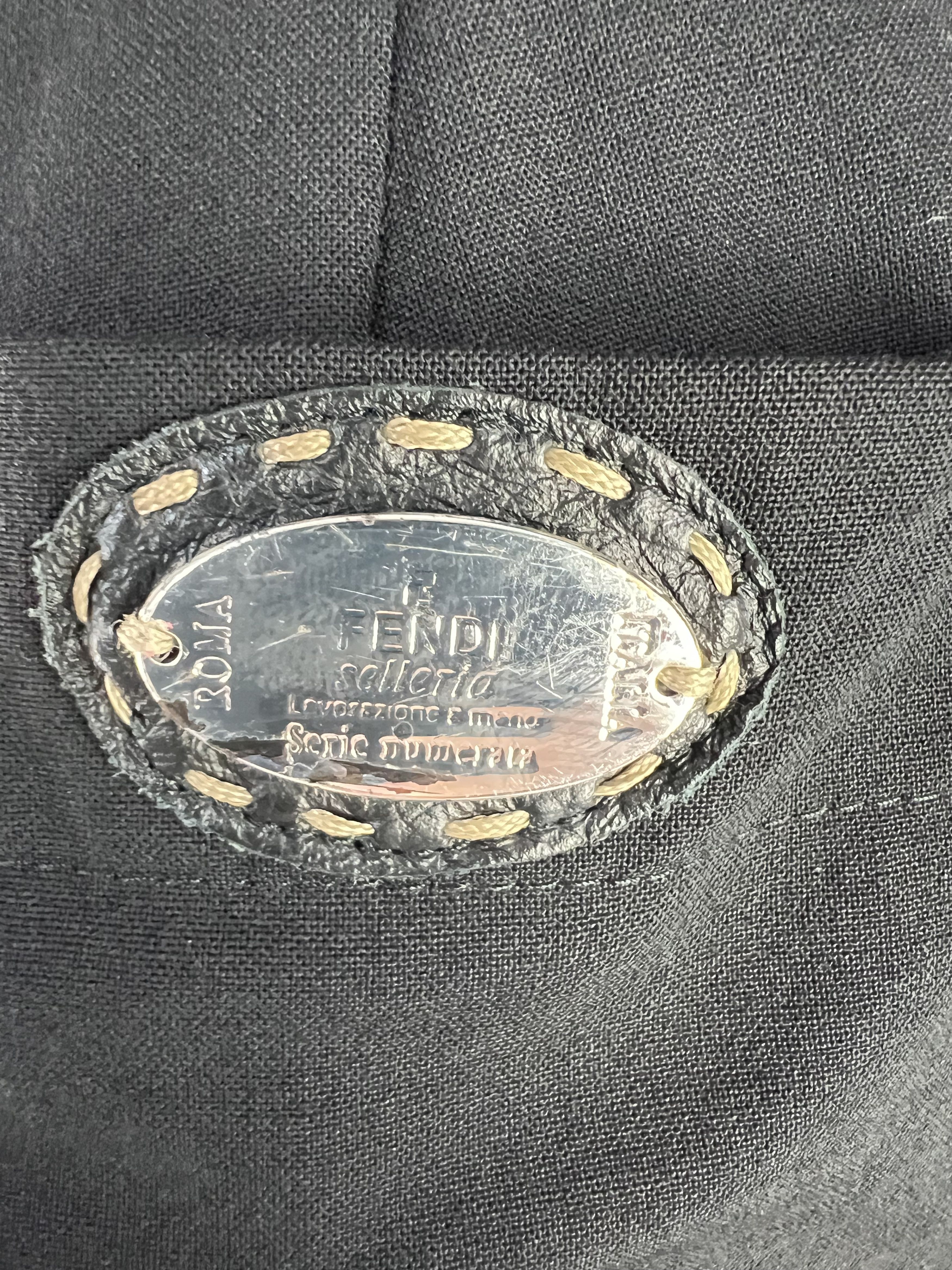 Fendi × Vintage Fendi Vintage Women's Black Wool Pants Size IT44 Size 30" / US 8 / IT 44 - 6 Thumbnail