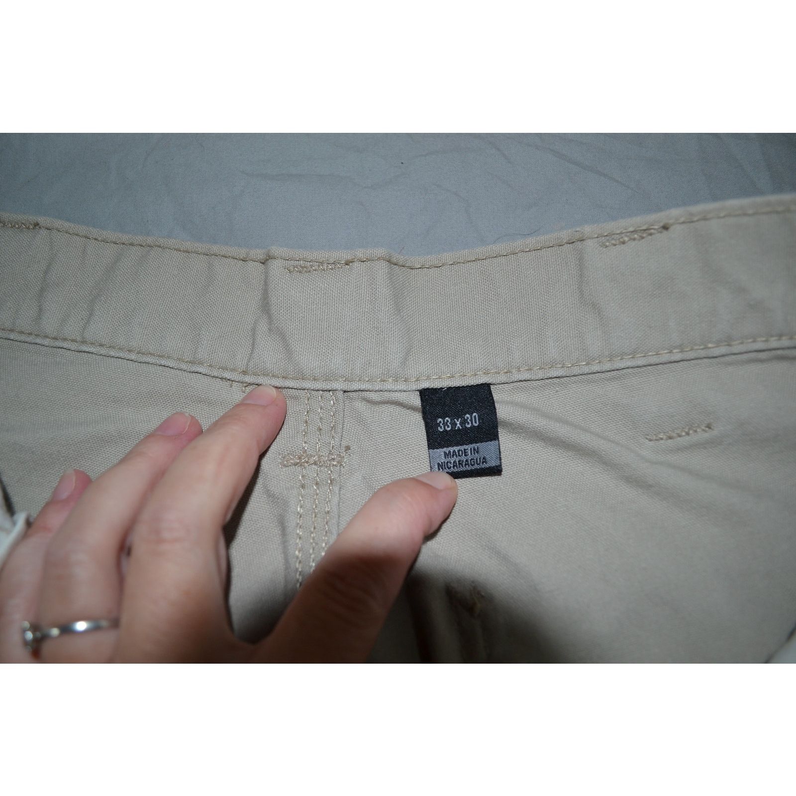 Carhartt Carhartt Men's Khaki Cotton Work Pants Size 33 Size US 33 - 2 Thumbnail
