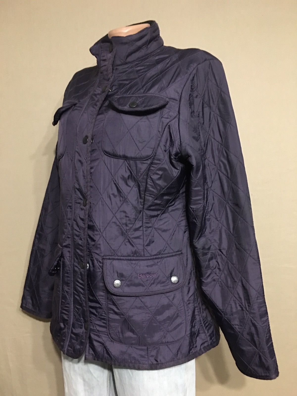 Barbour BARBOUR Dark Purple Womens Jacket EU38 US8 Size M / US 6-8 / IT 42-44 - 2 Thumbnail