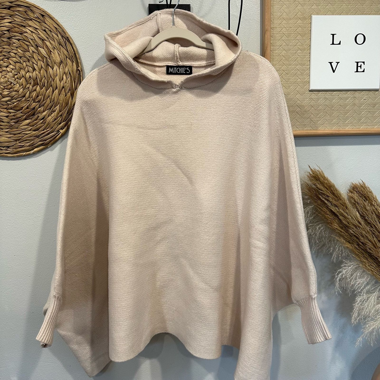Mitchie’s Knitted Hoodie - size OS