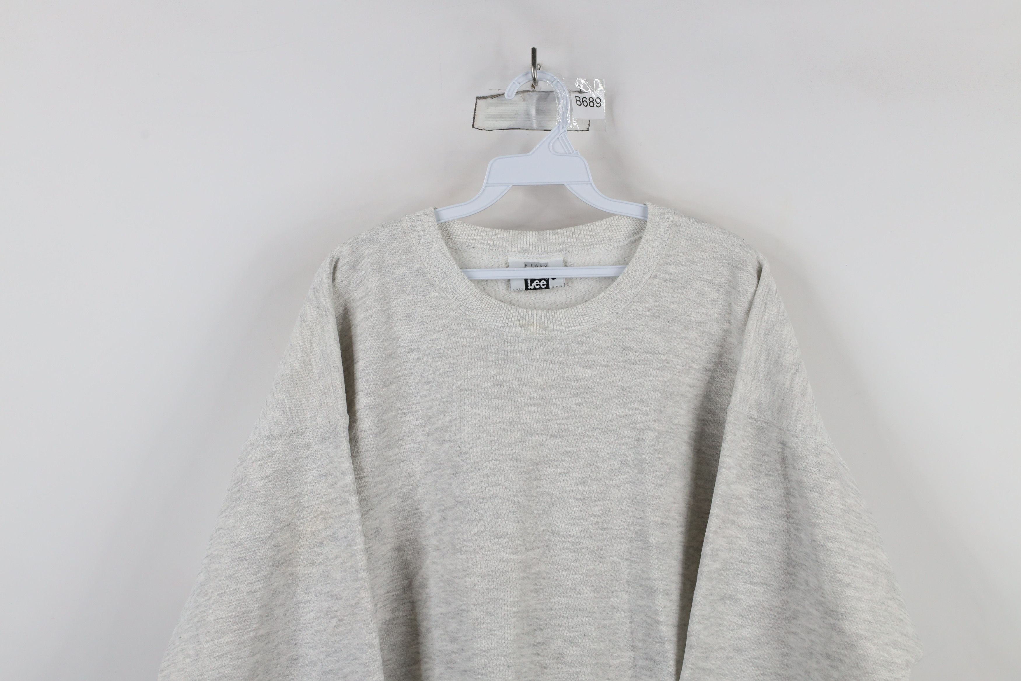 Vintage Vintage 90s Streetwear Heavyweight Crewneck Sweatshirt Gray Size US XL / EU 56 / 4 - 2 Thumbnail