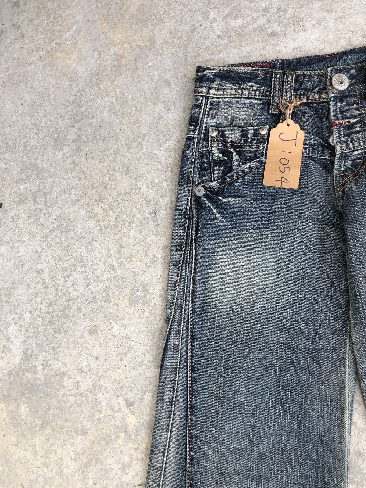 Marithe + Francois Girbaud Marithe Francois Girbaud Flared Jeans Distressed Denim Size US 28 / EU 44 - 4 Thumbnail
