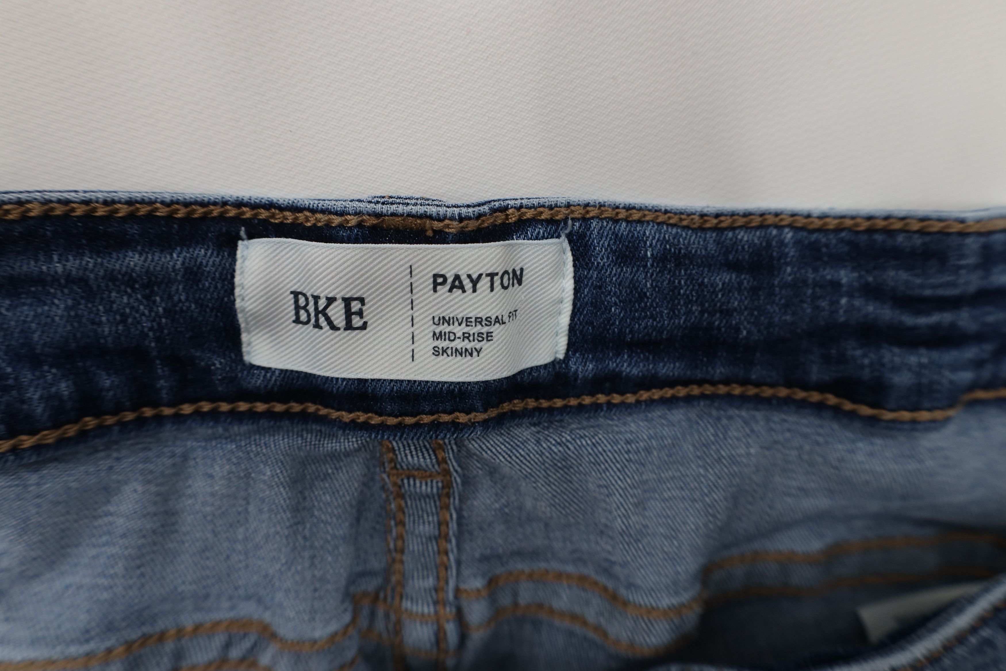 Vintage Buckle BKE Thick Stitch Payton Universal Fit Mid Rise Jeans Size 34" / US 12 / IT 48 - 7 Thumbnail