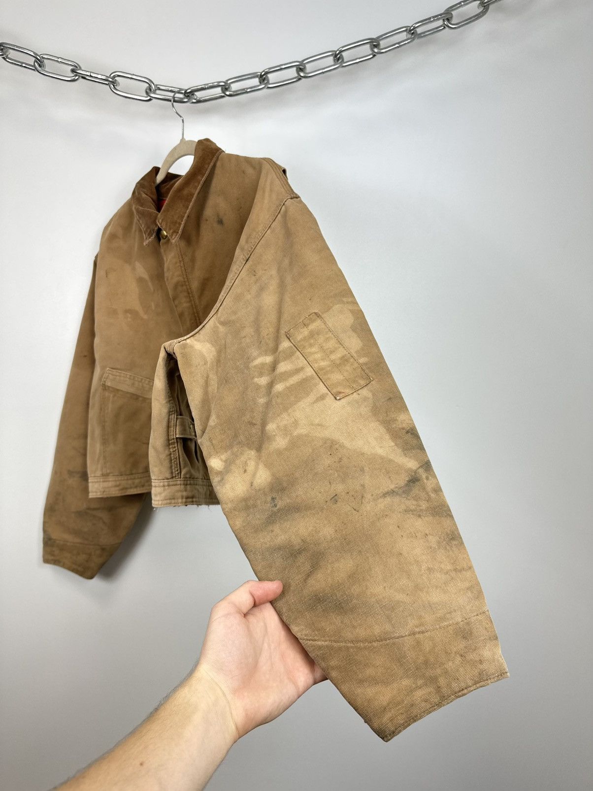 Carhartt Vintage 80s Carhartt USA Cropped Boxy Distressed Rare Jacket Size US M / EU 48-50 / 2 - 8 Thumbnail
