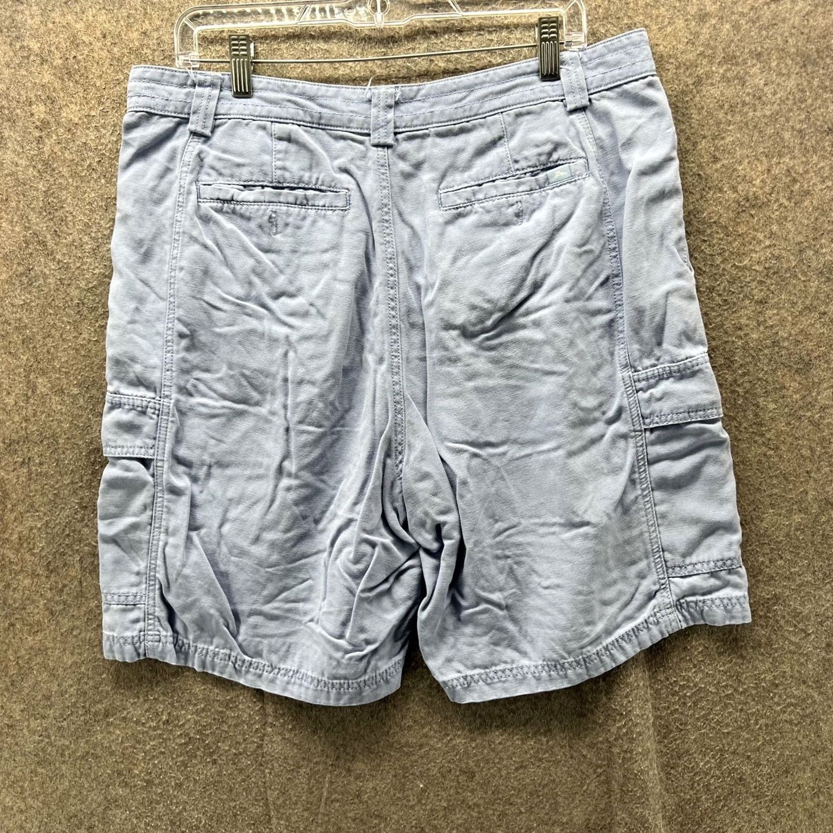Tommy Bahama Tommy Bahama Relax Cargo Shorts Mens 36 Blue Lyocell Cotton Utility Casual Men Size US 36 / EU 52 - 2 Thumbnail