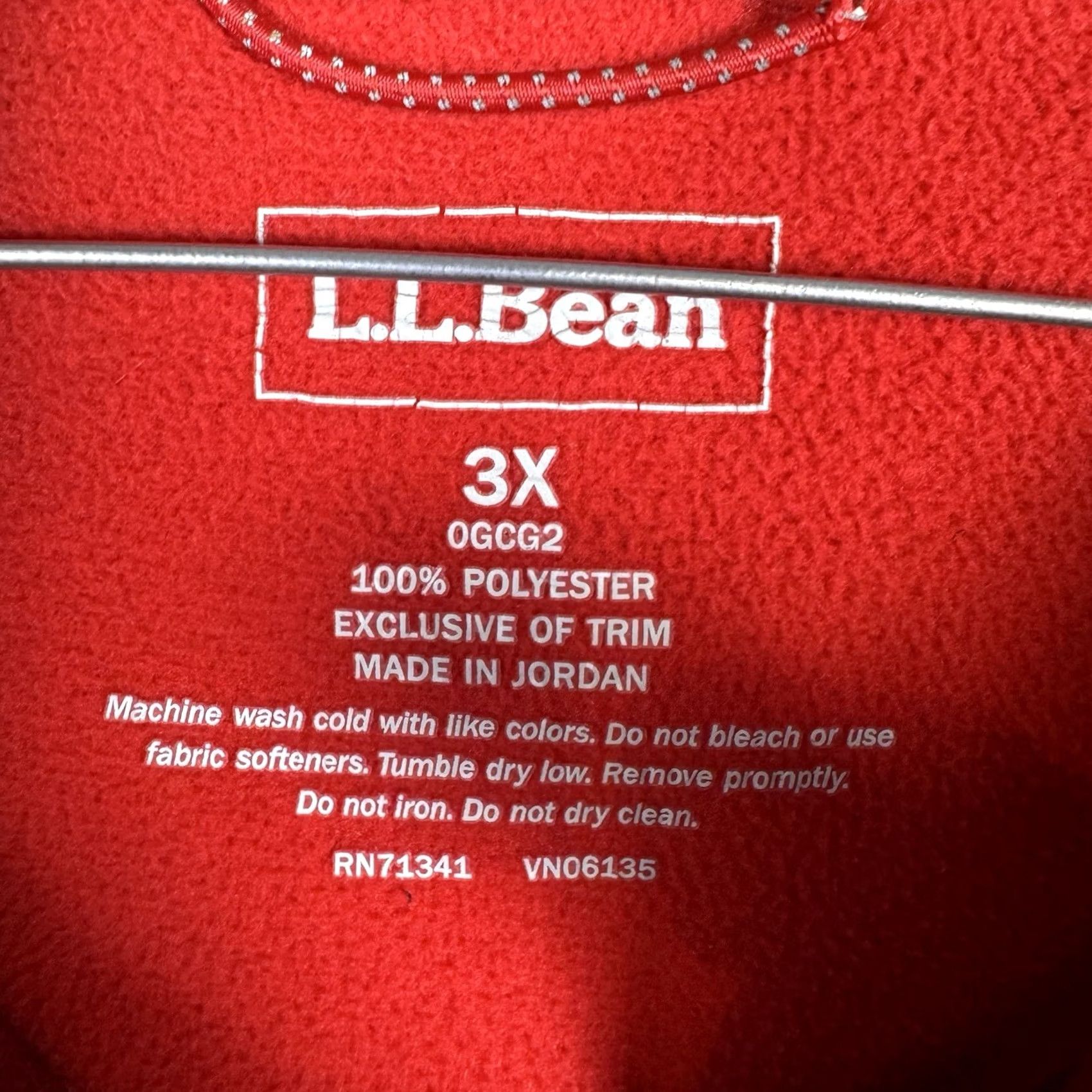 Vintage L.L. Bean Jacket Womens 3X Fleece Polartec Full Zip Synch Waist Outdoor Hike Red 0GCG2 Mens Womens Girls Boys Size XXL / US 16-18 / IT 52-54 - 5 Thumbnail