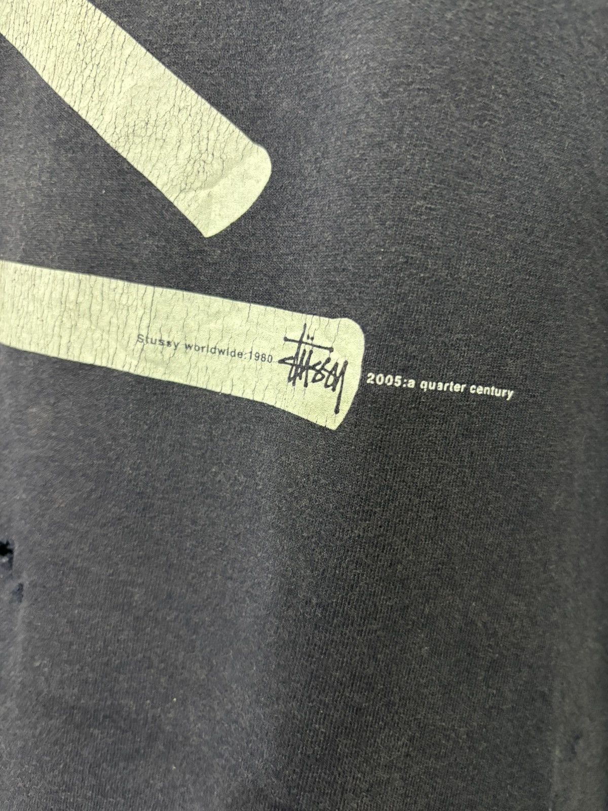 Stussy × Vintage Vintage Stussy 2005 Century Tshirt Size US XL / EU 56 / 4 - 4 Thumbnail