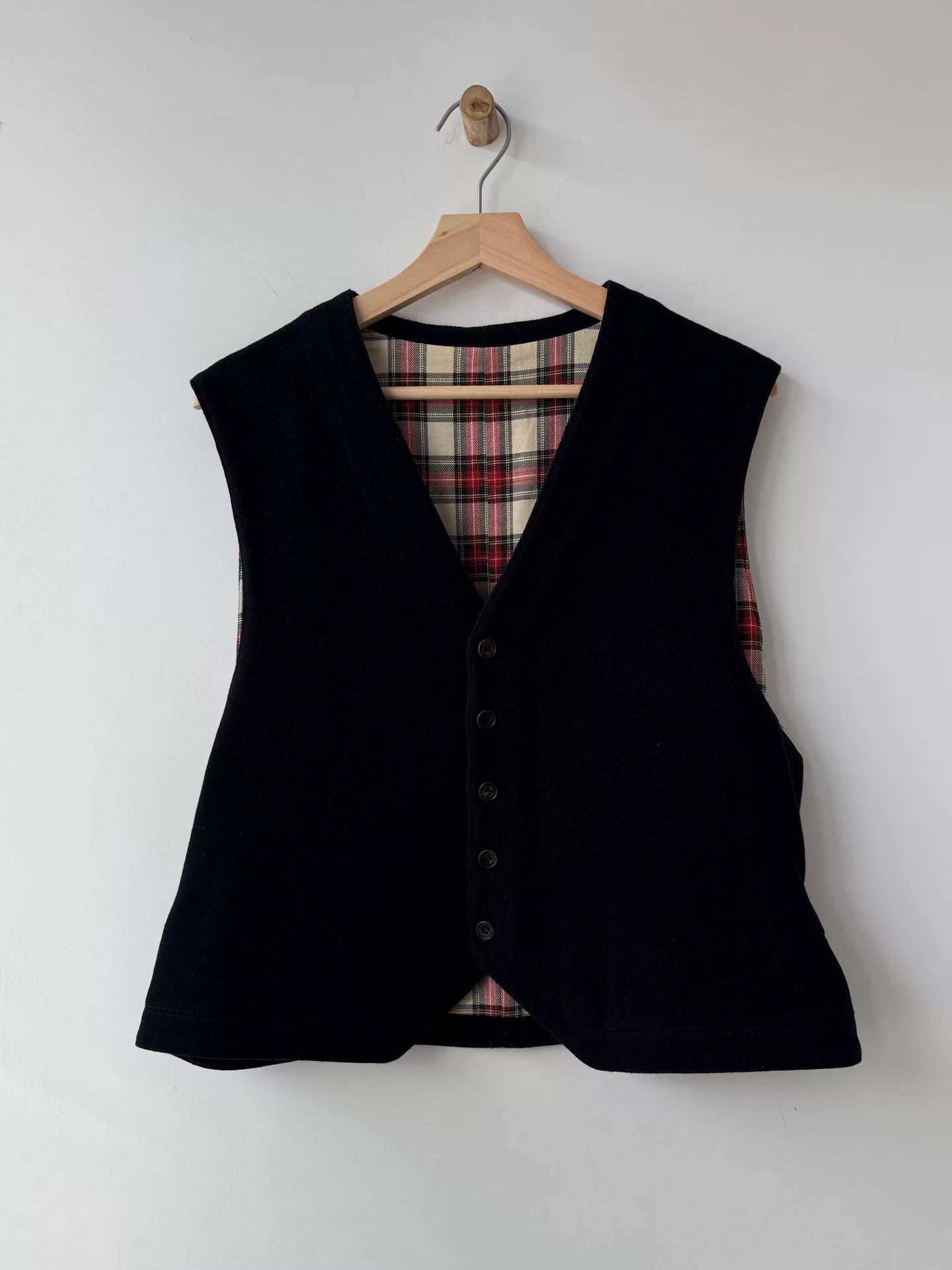 Y's for Men deep blue checkered vest by yohji yamamoto Size US M / EU 48-50 / 2 - 1 Thumbnail